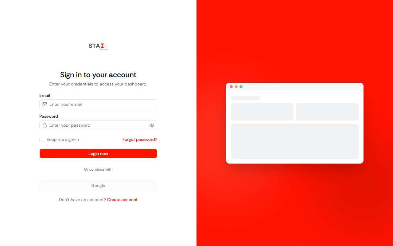 STAX screenshot